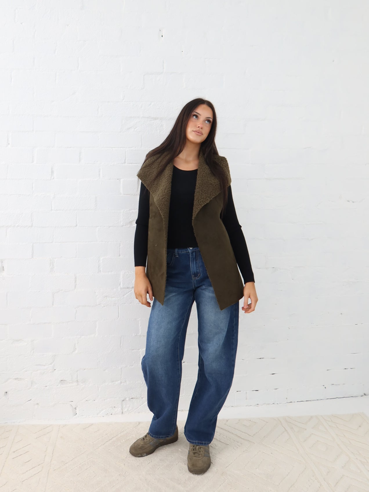 Lana Vest- Green Moss