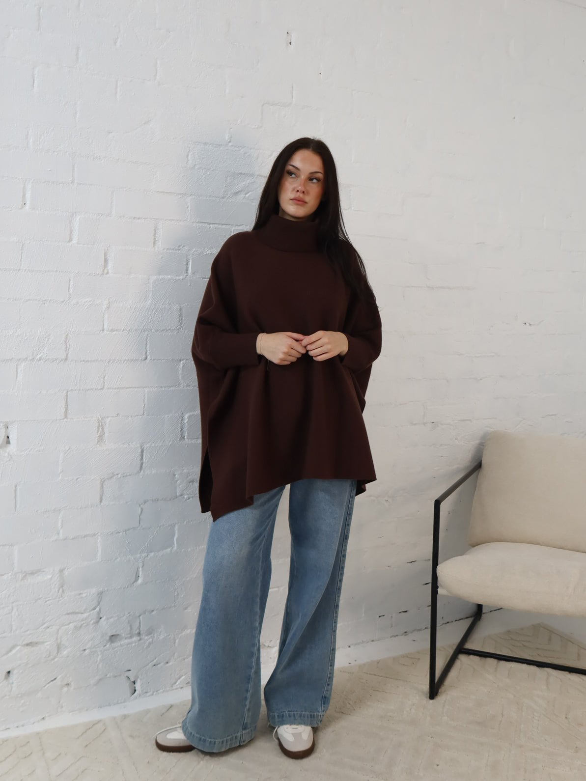 Leah Poncho- Chocolate