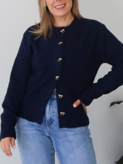 Mckinley Cardigan - Navy