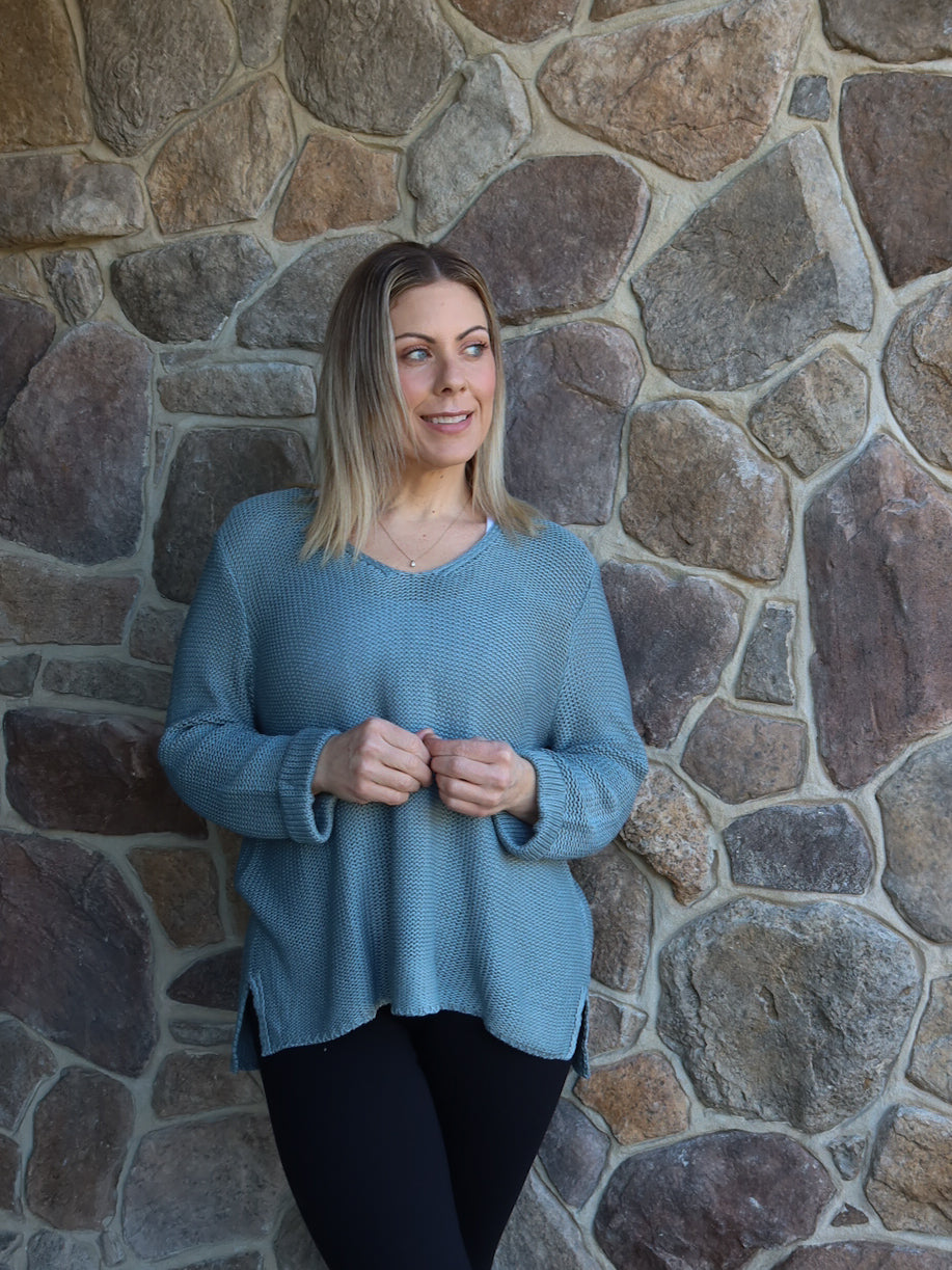 Sailah Knit - Steel Blue