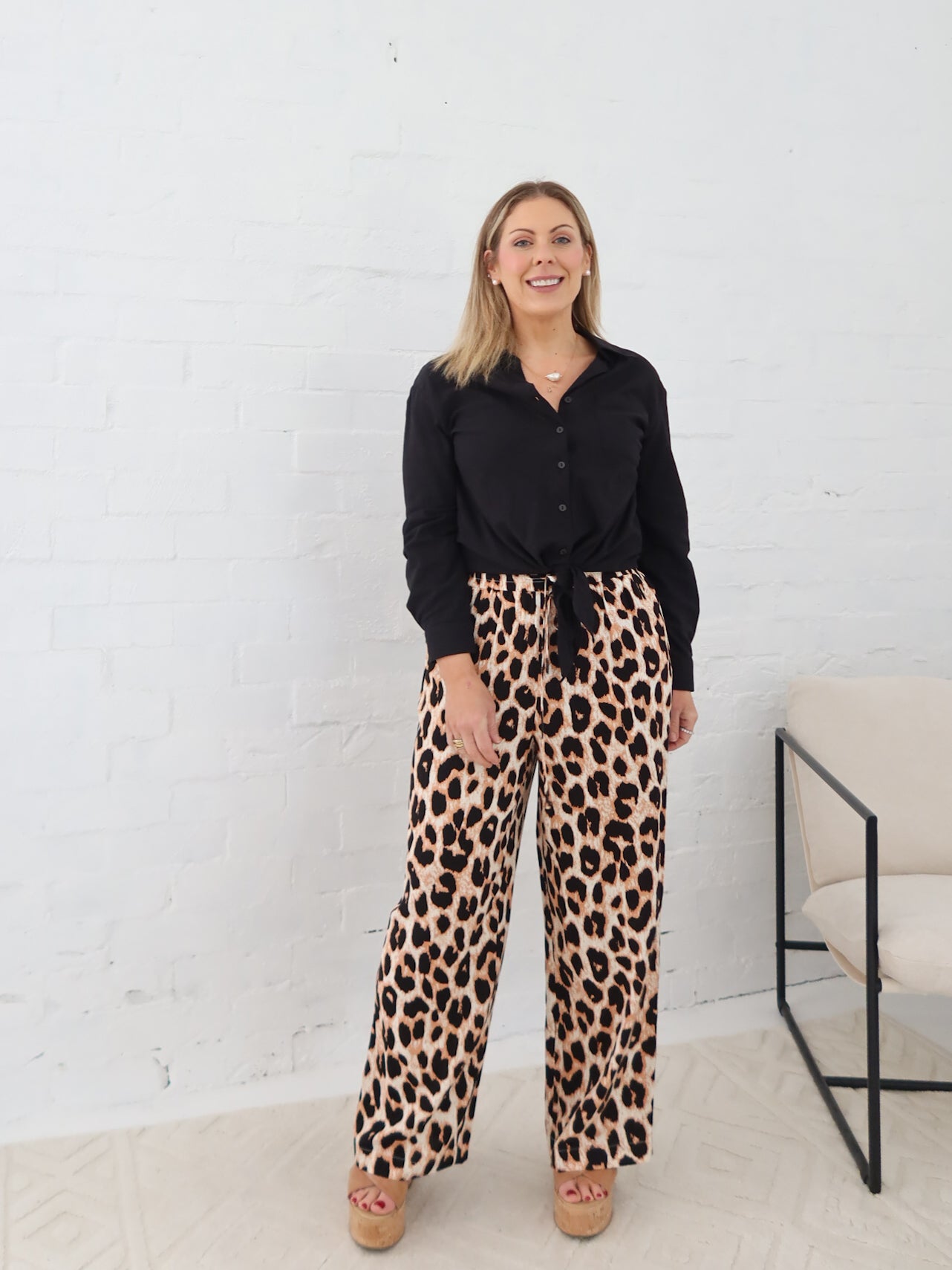 Hadley Pants - Light Leopard