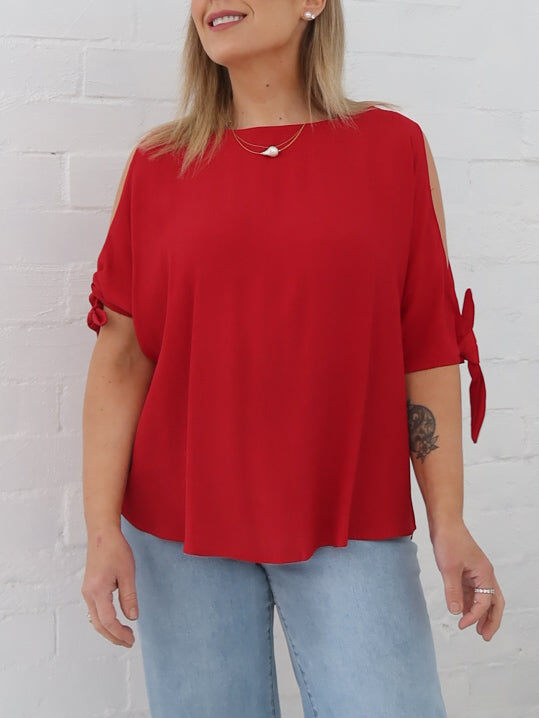 Rosella Top- Red