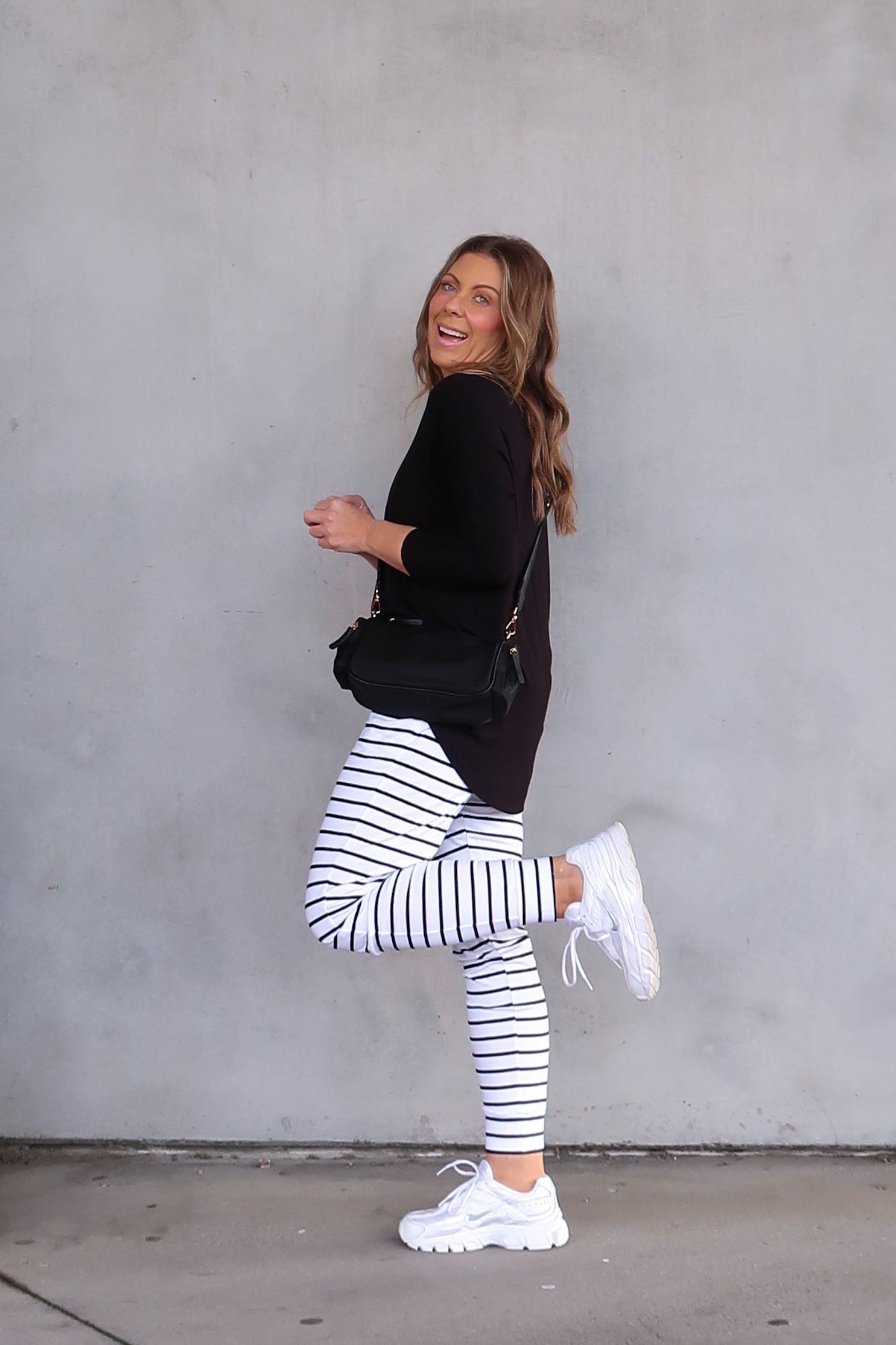Heidi Pants - White and Black
