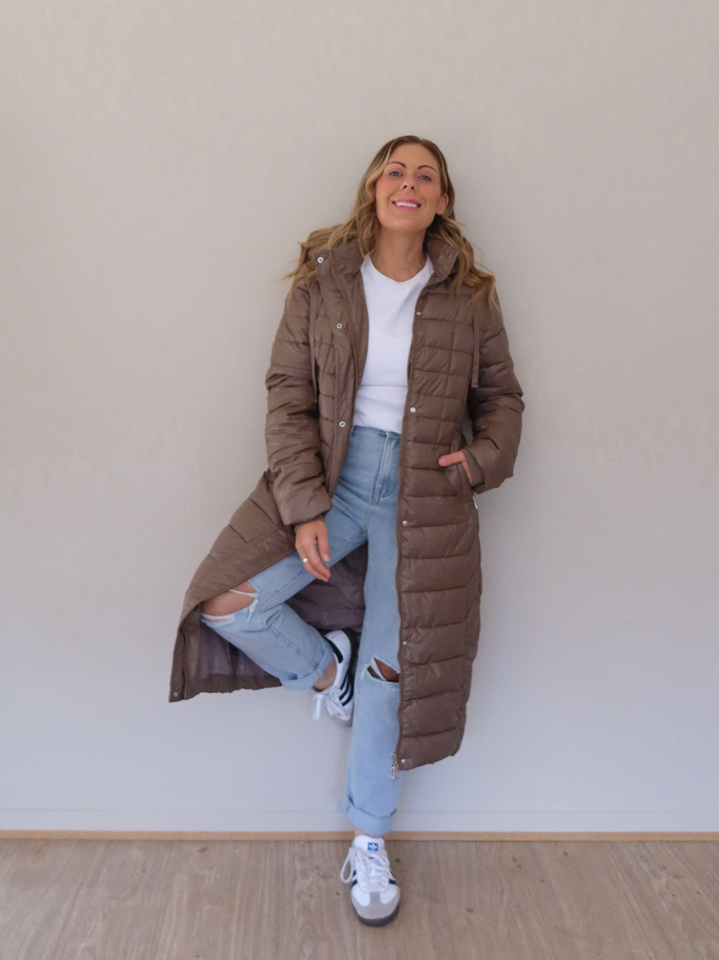 Carson Coat - Taupe