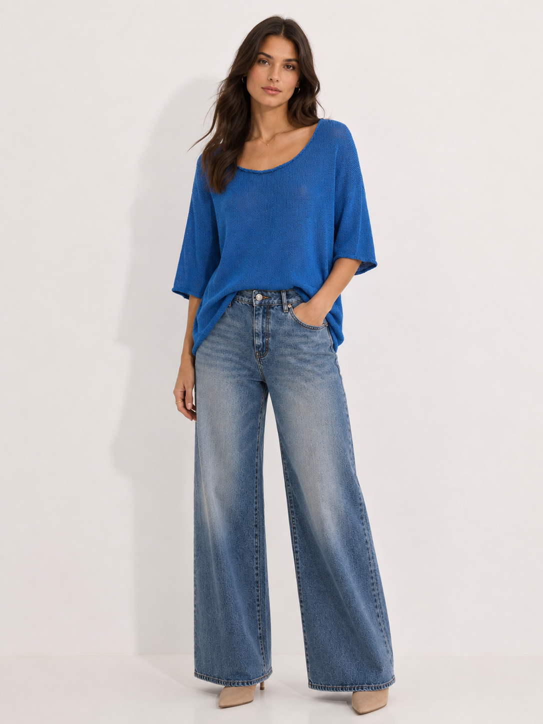 Chloe Top- Cobalt
