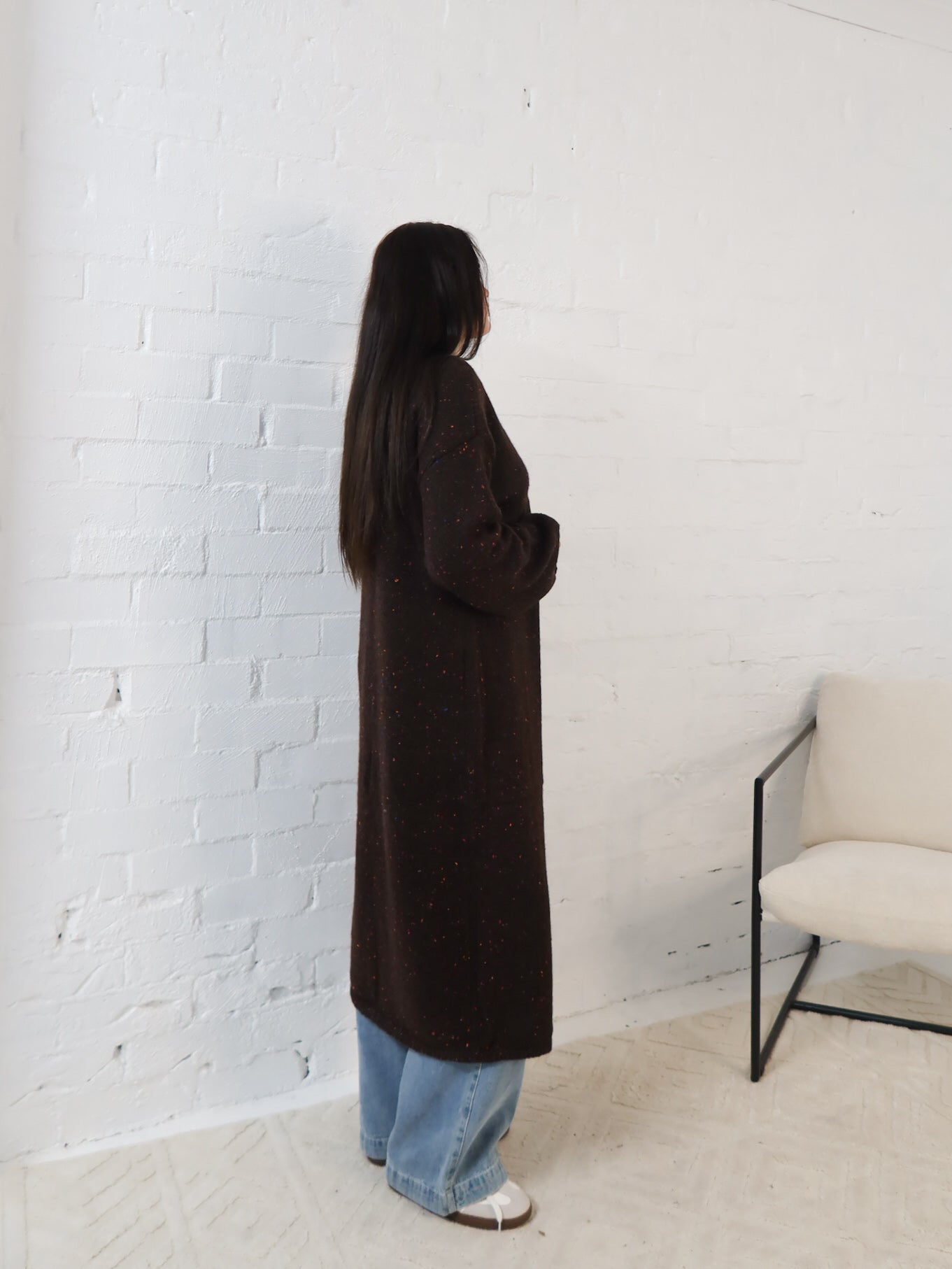 Bonnie Cardigan- Chocolate Speck