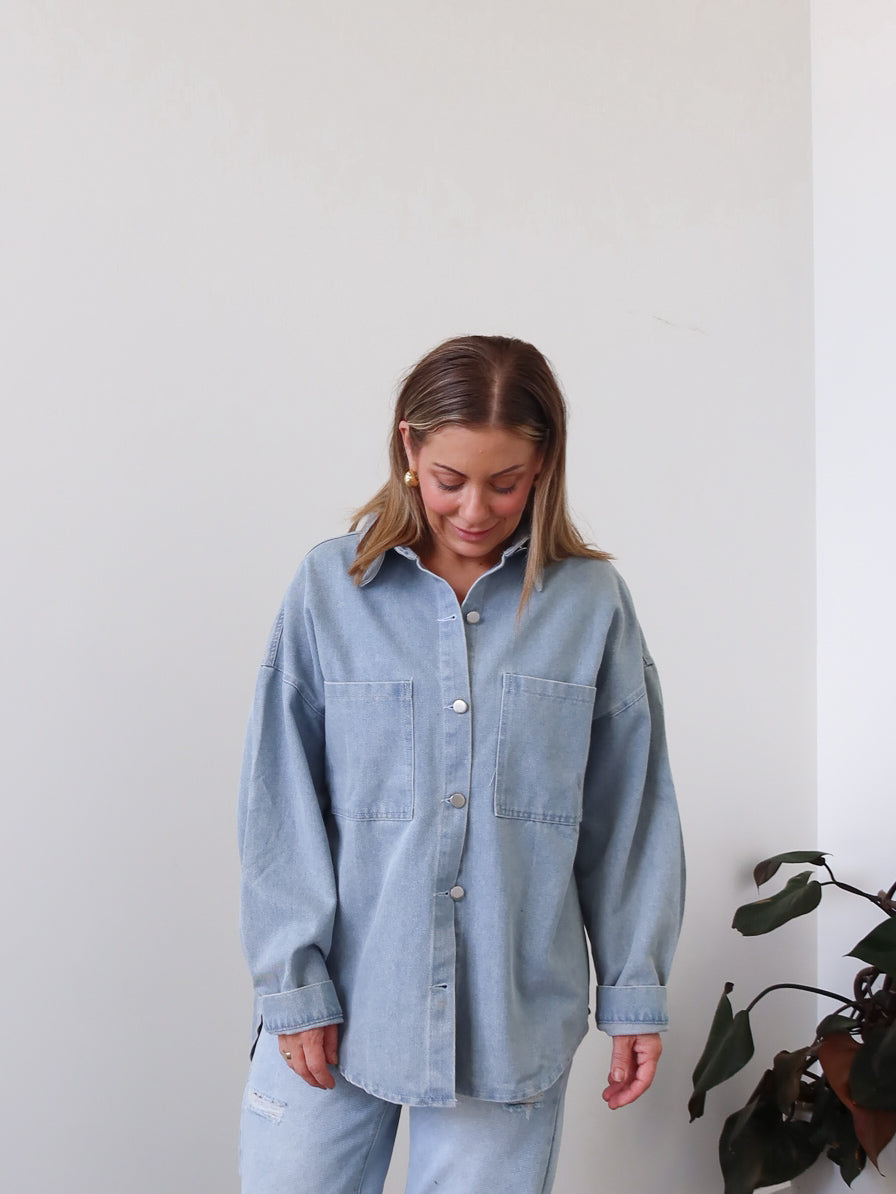 Danbury Shacket - Blue