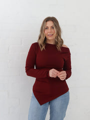 Reid Top - Burgundy