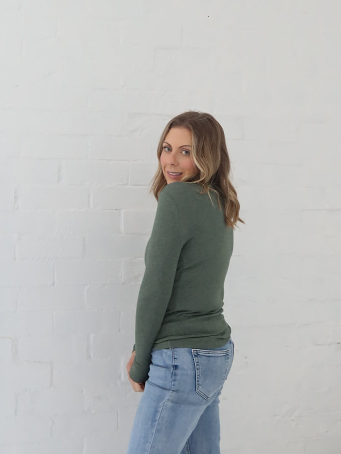 Wilder Long Sleeve Top - Sage