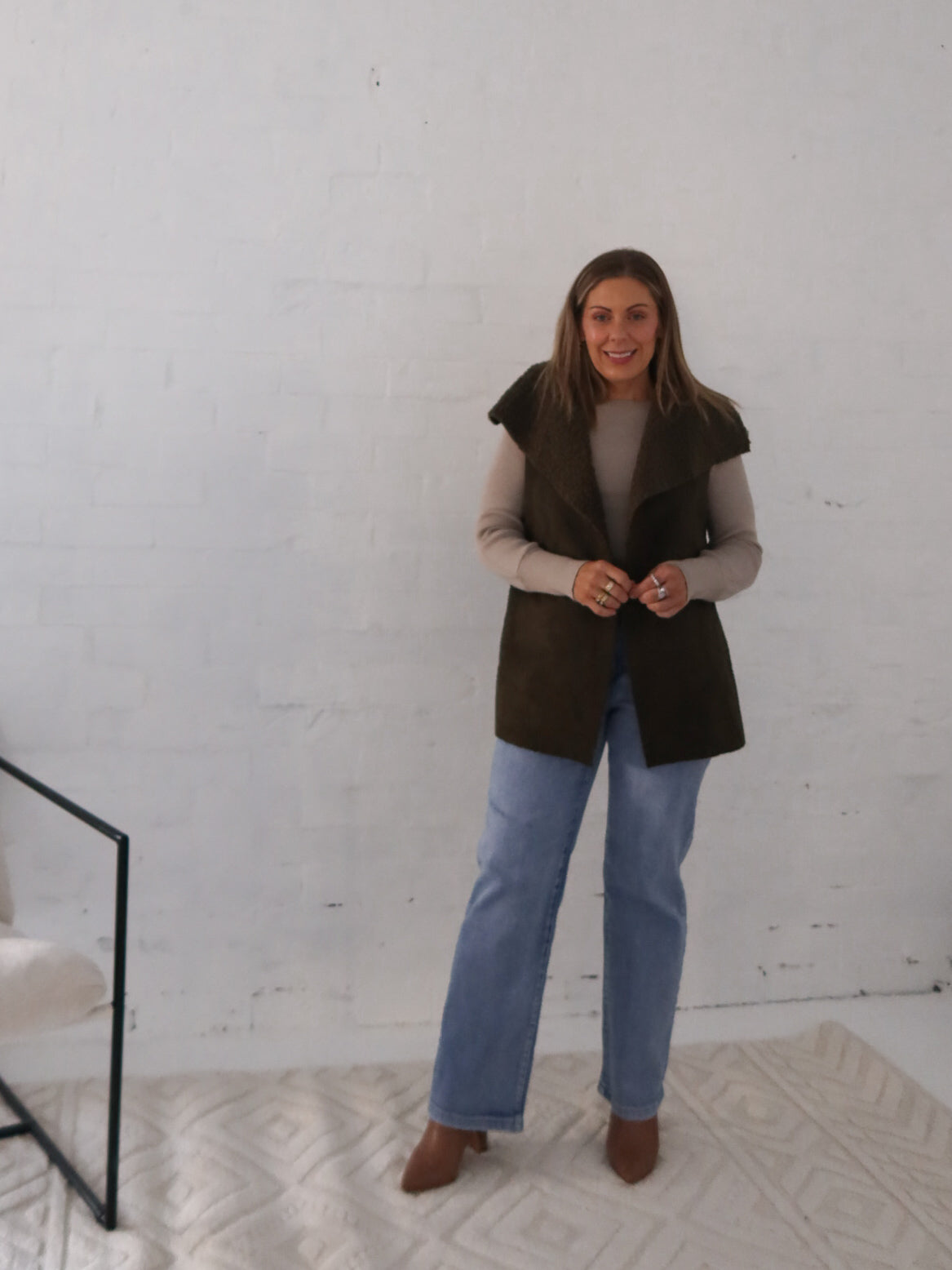 Lana Vest- Green Moss