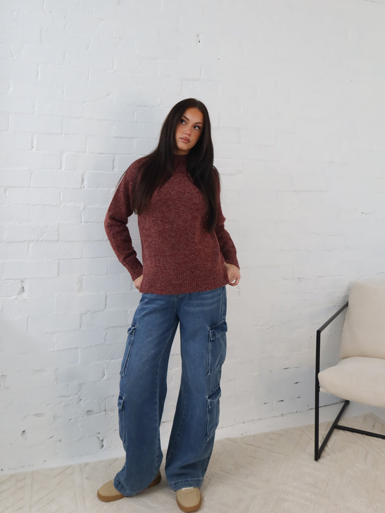 Ryder Knit- Burgundy