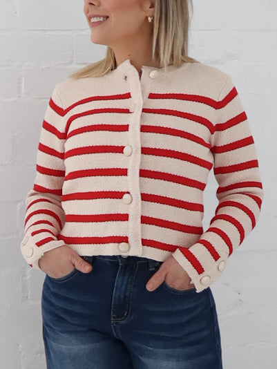 Blanca Cardigan - Red