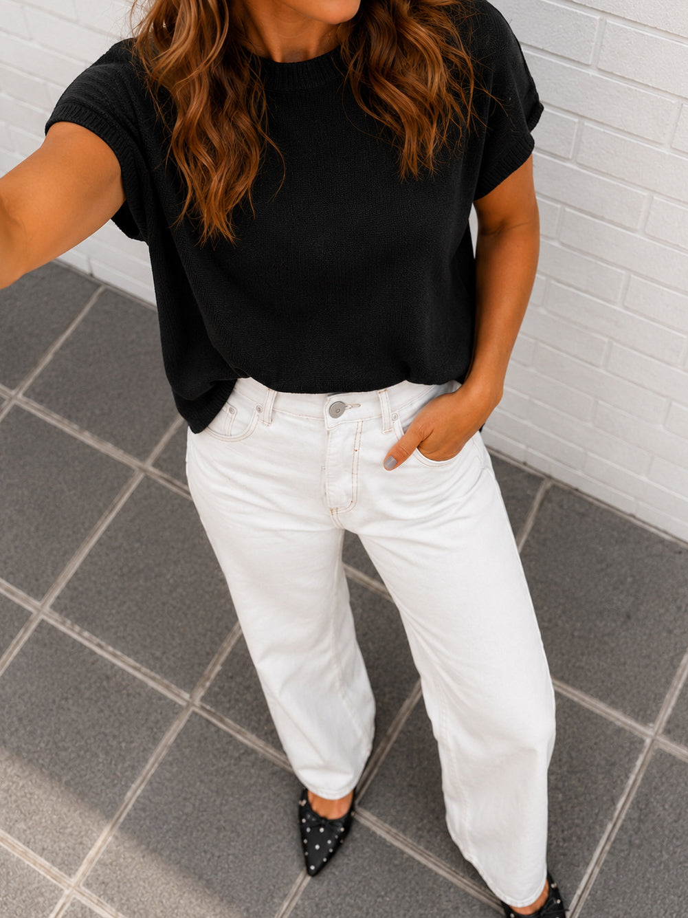 Mariah Knit Top - Black