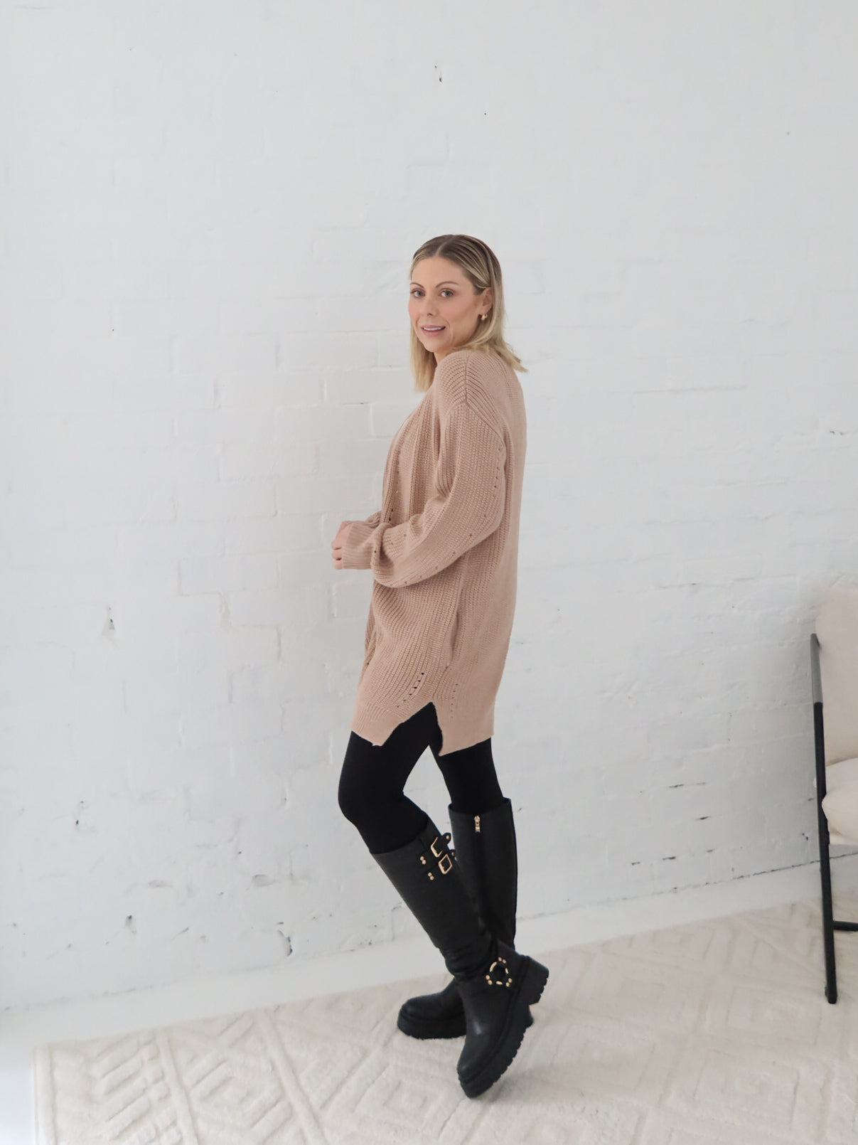 Huxley Cardigan - Taupe