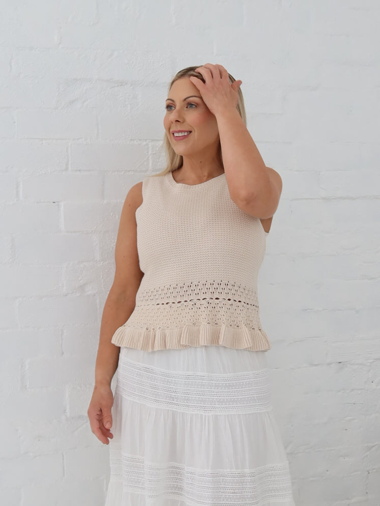 Skye Top- Beige