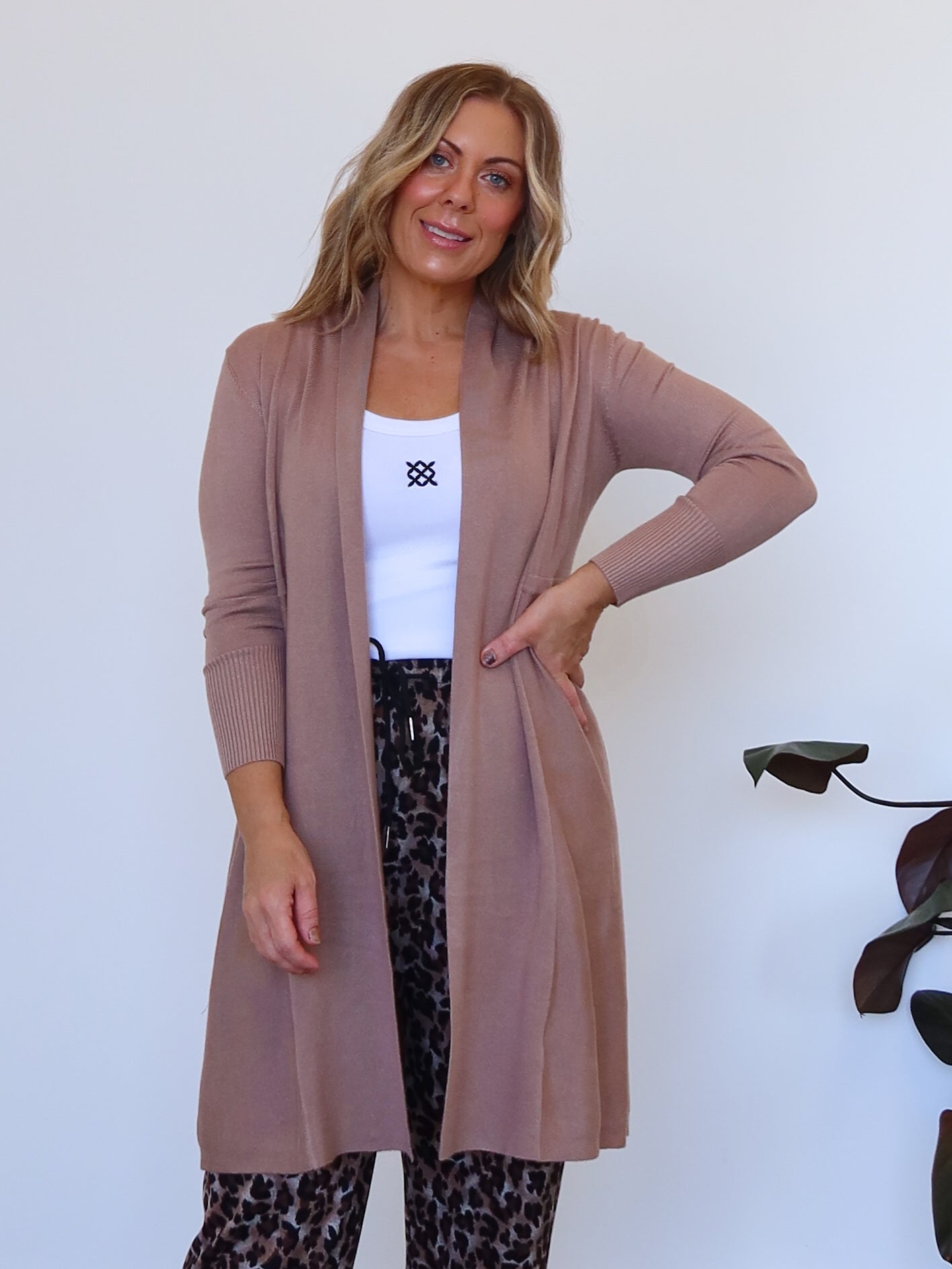 Rowan Cardigan - Mushroom