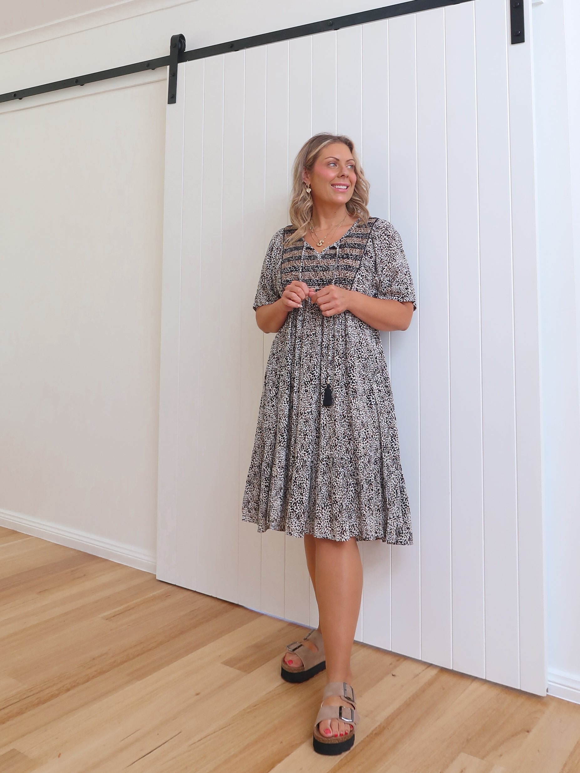 Sierra Dress - Micro Leopard