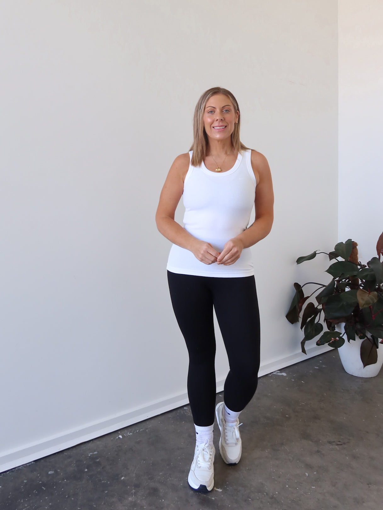 Charlee Tank - White