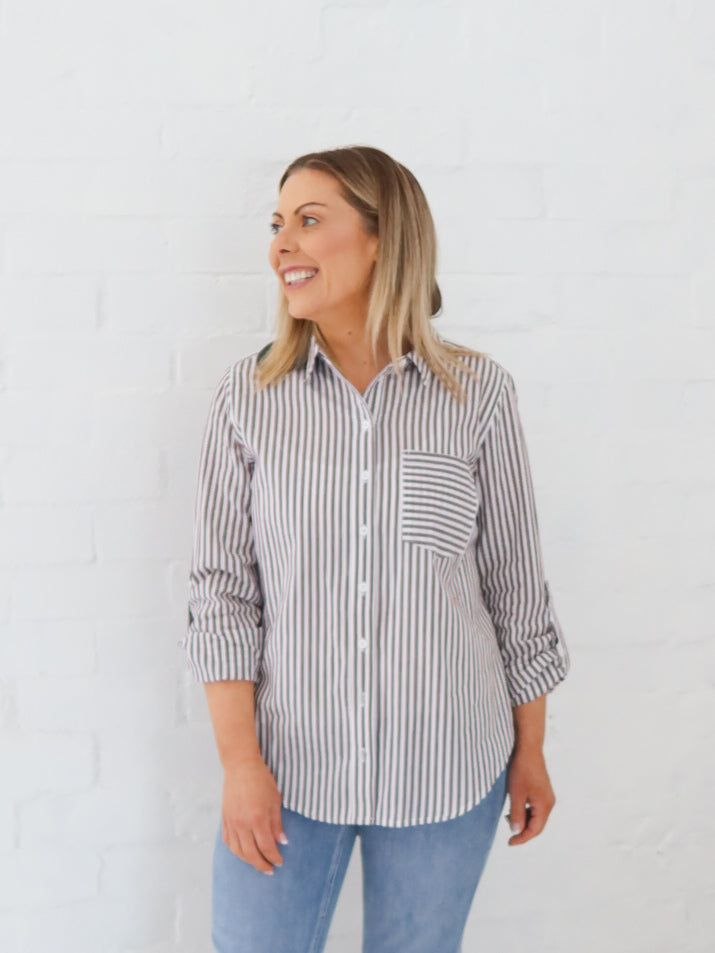 Emma Shirt- Chocolate