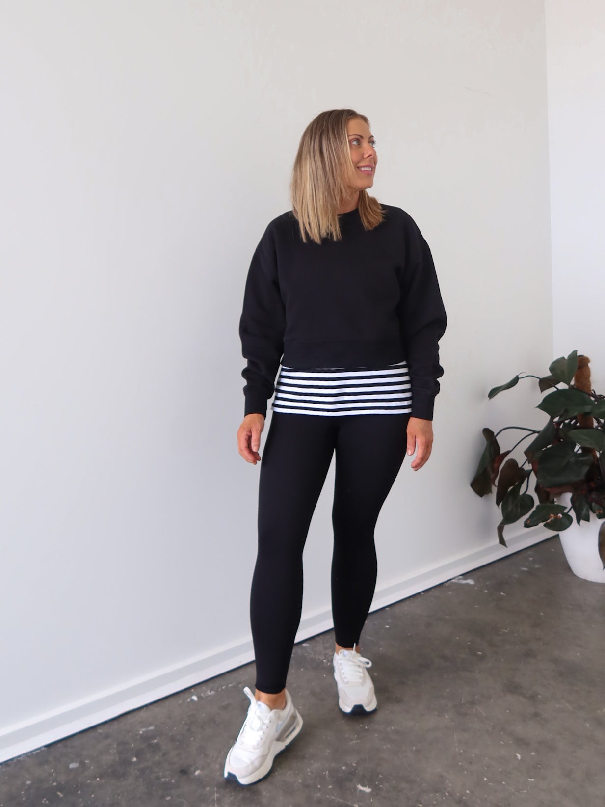 Freya Cropped Crew Sweater