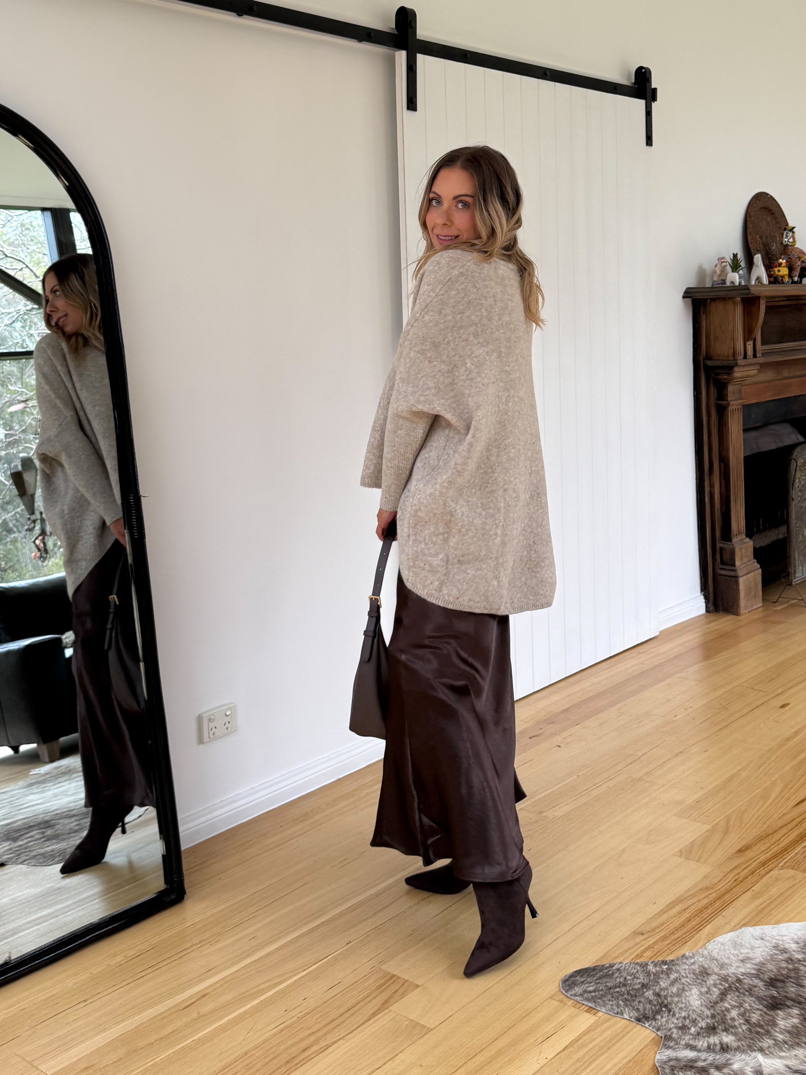 Yolanda Knit - Mocha Fleck