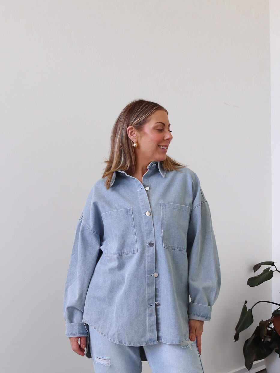 Danbury Shacket - Blue