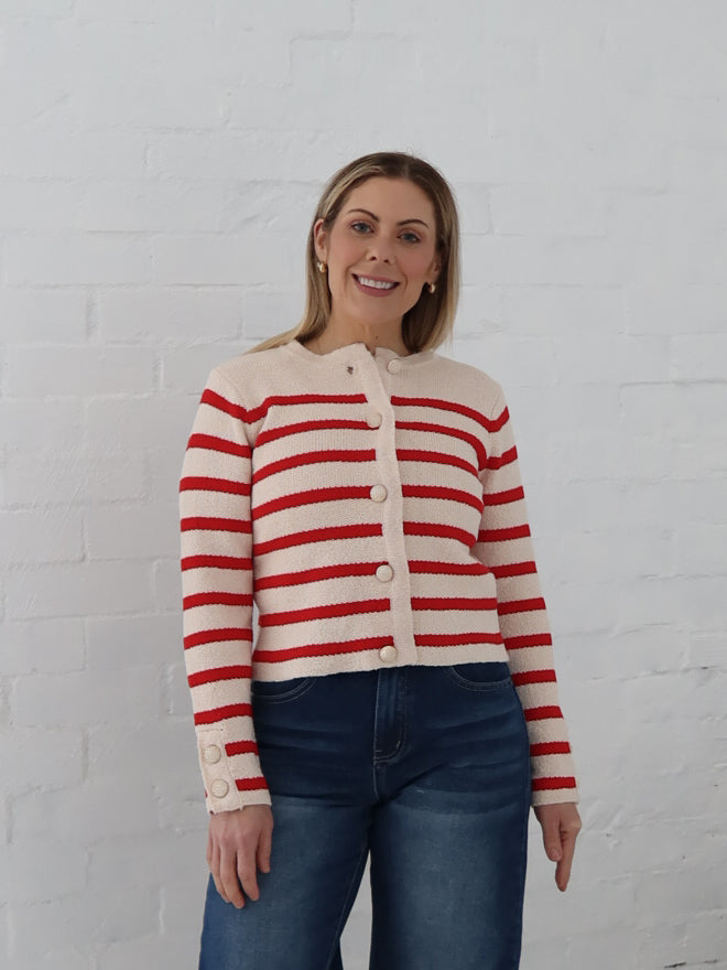 Blanca Cardigan - Red