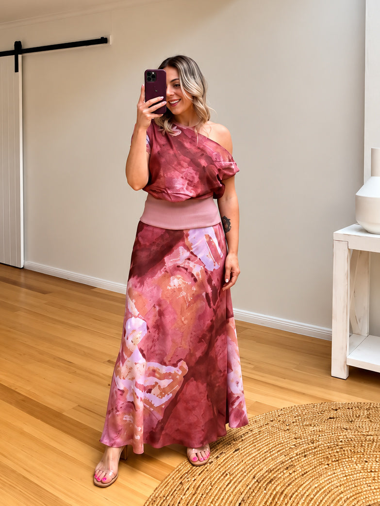 Amber Skirt- Rosewood