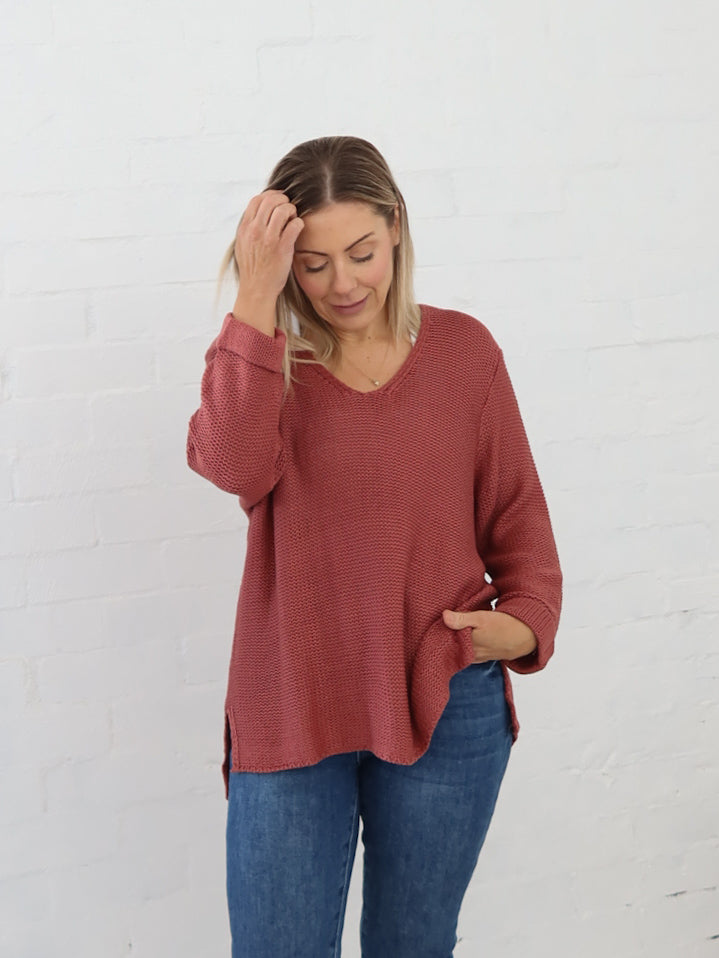 Sailah Knit - Rosewood