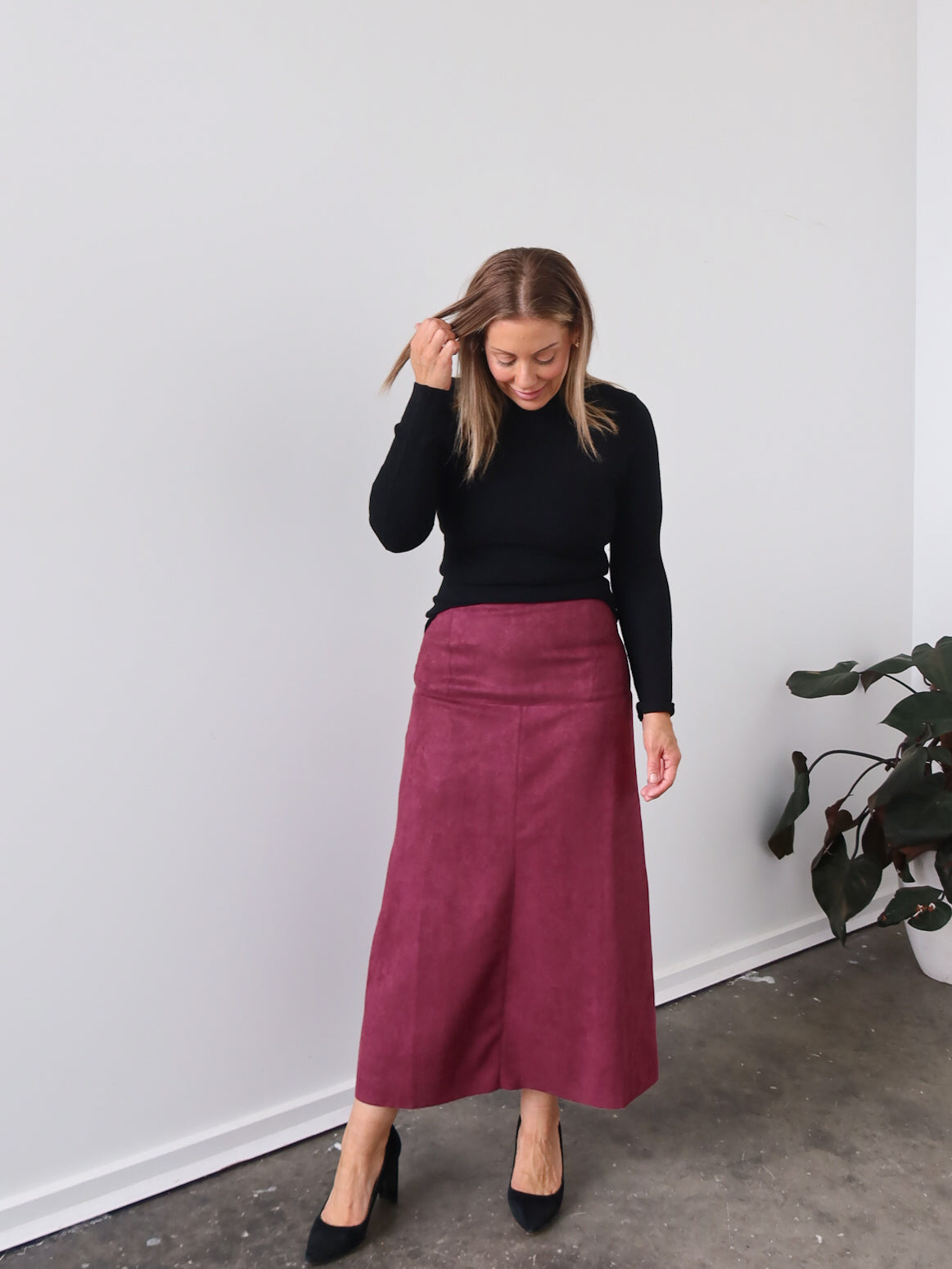 Bianca Skirt - Red Dahlia