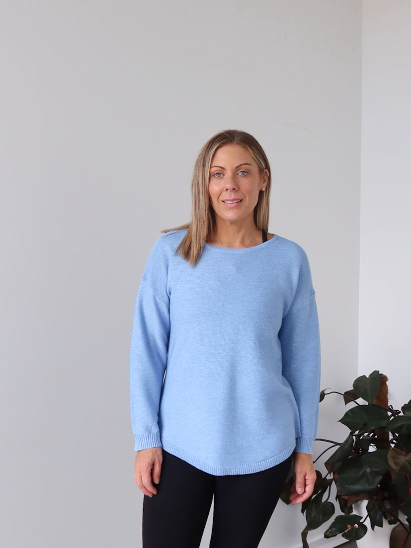 Saxon Knit - Light Blue