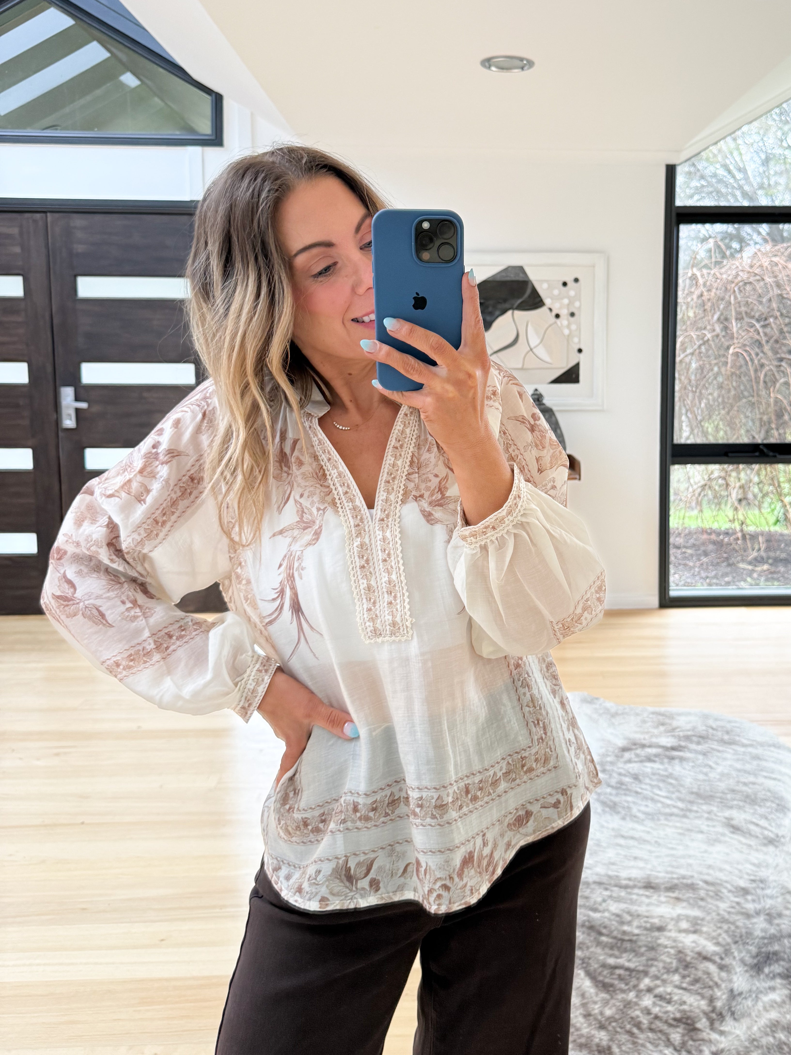 Rosalie Blouse- Cream
