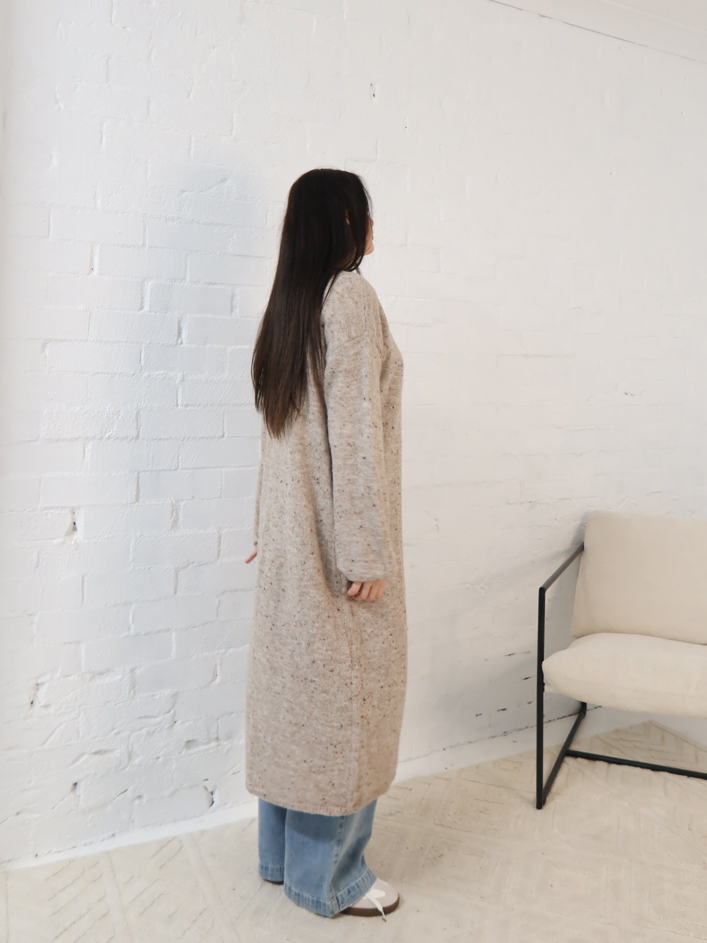 Bonnie Cardigan- Natural Speck
