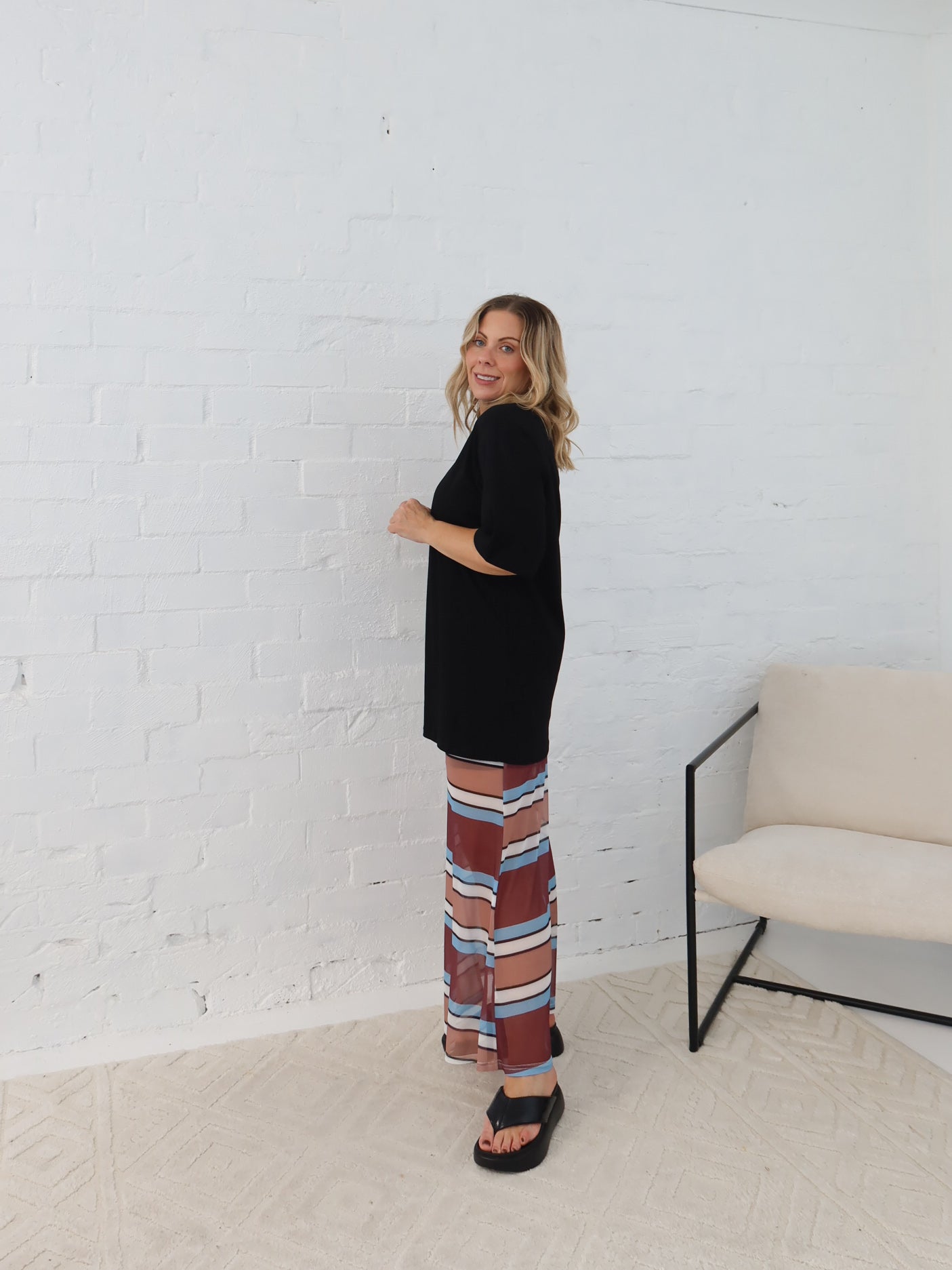 Stevie Skirt- Rosewood/Taupe