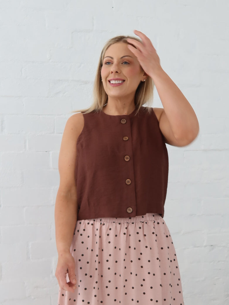 Tessa Top - Chocolate