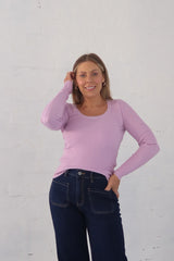 Selma Knit Top - Lilac