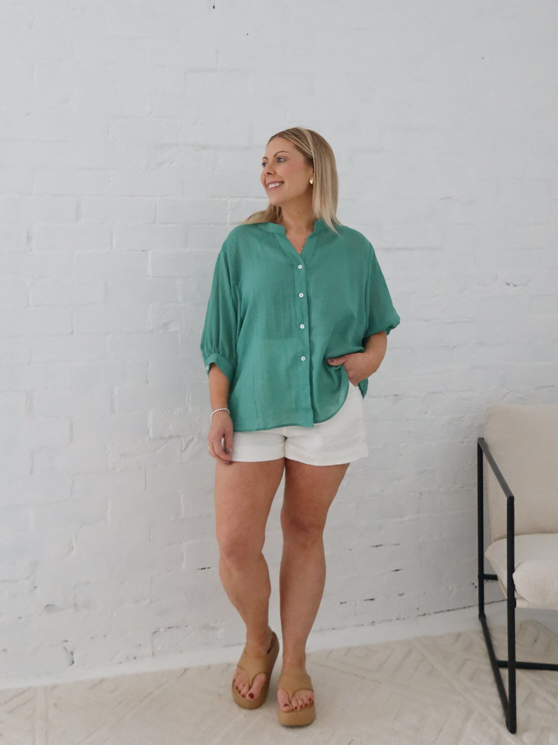 Mimi Blouse - Gumleaf