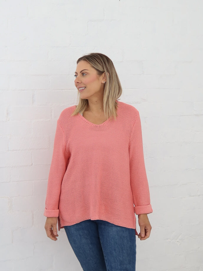 Sailah Knit - Coral