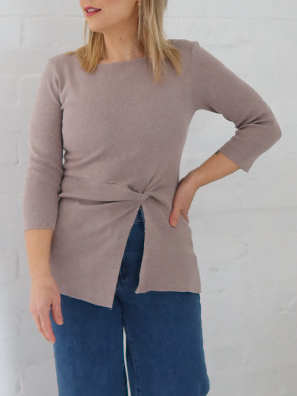 Ailani Knit Top - Mocha
