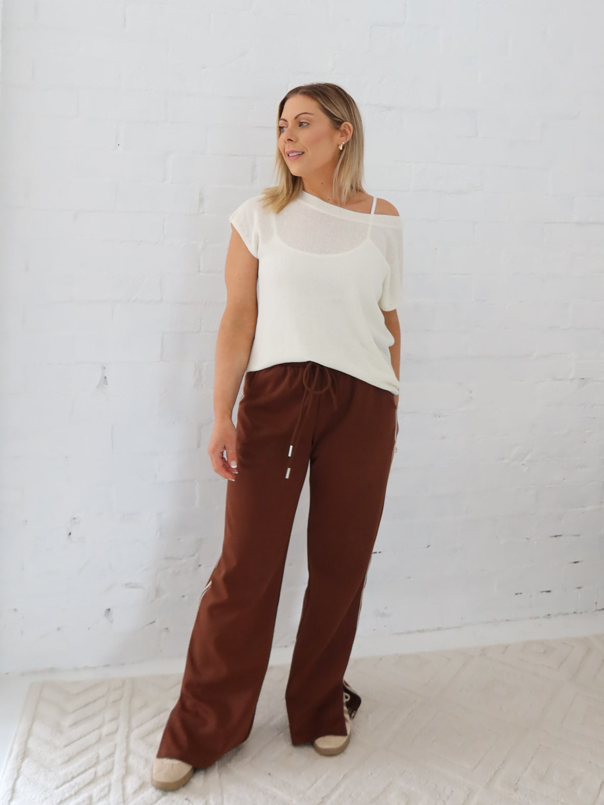 Ella Knit Top- Vanilla