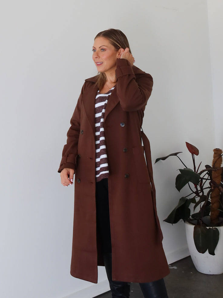 Hardin Coat - Chocolate