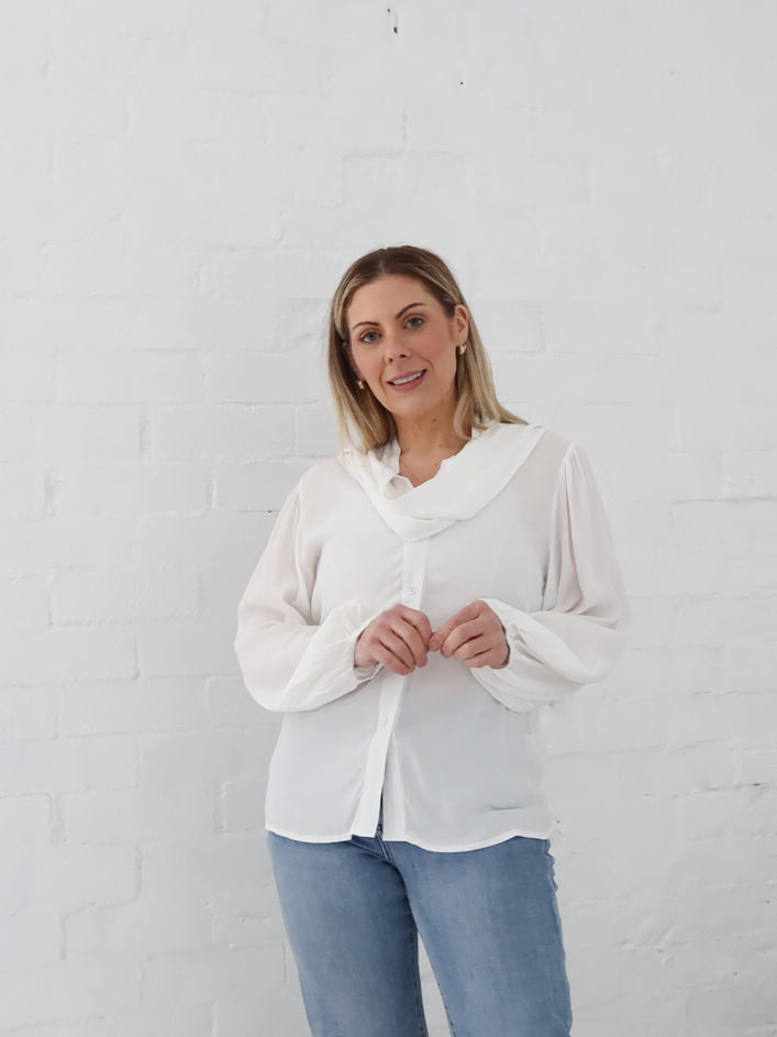 Morgan Blouse - White