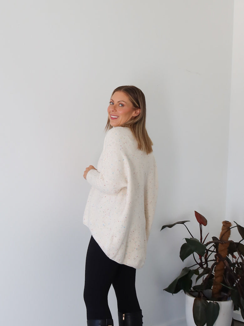 Yolanda Knit - Cream Fleck