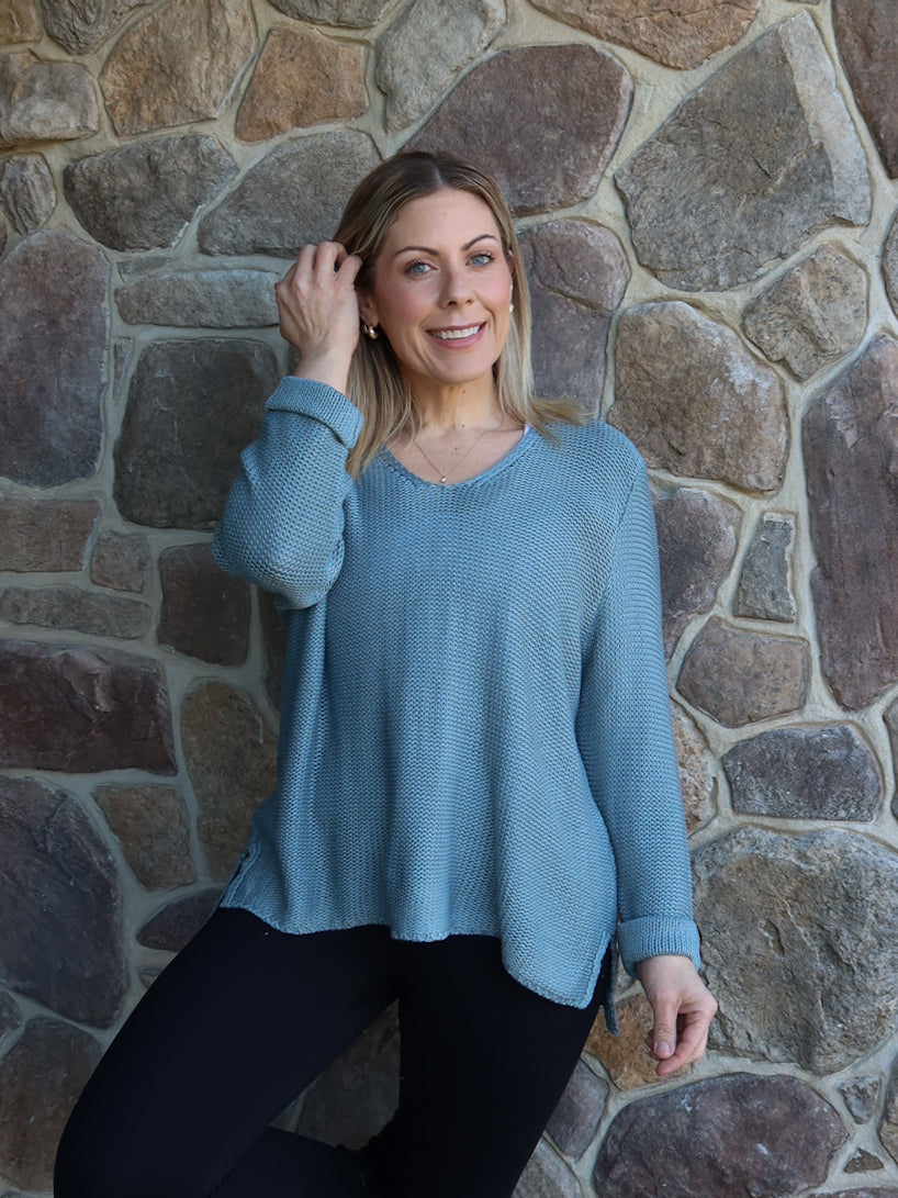 Sailah Knit - Steel Blue