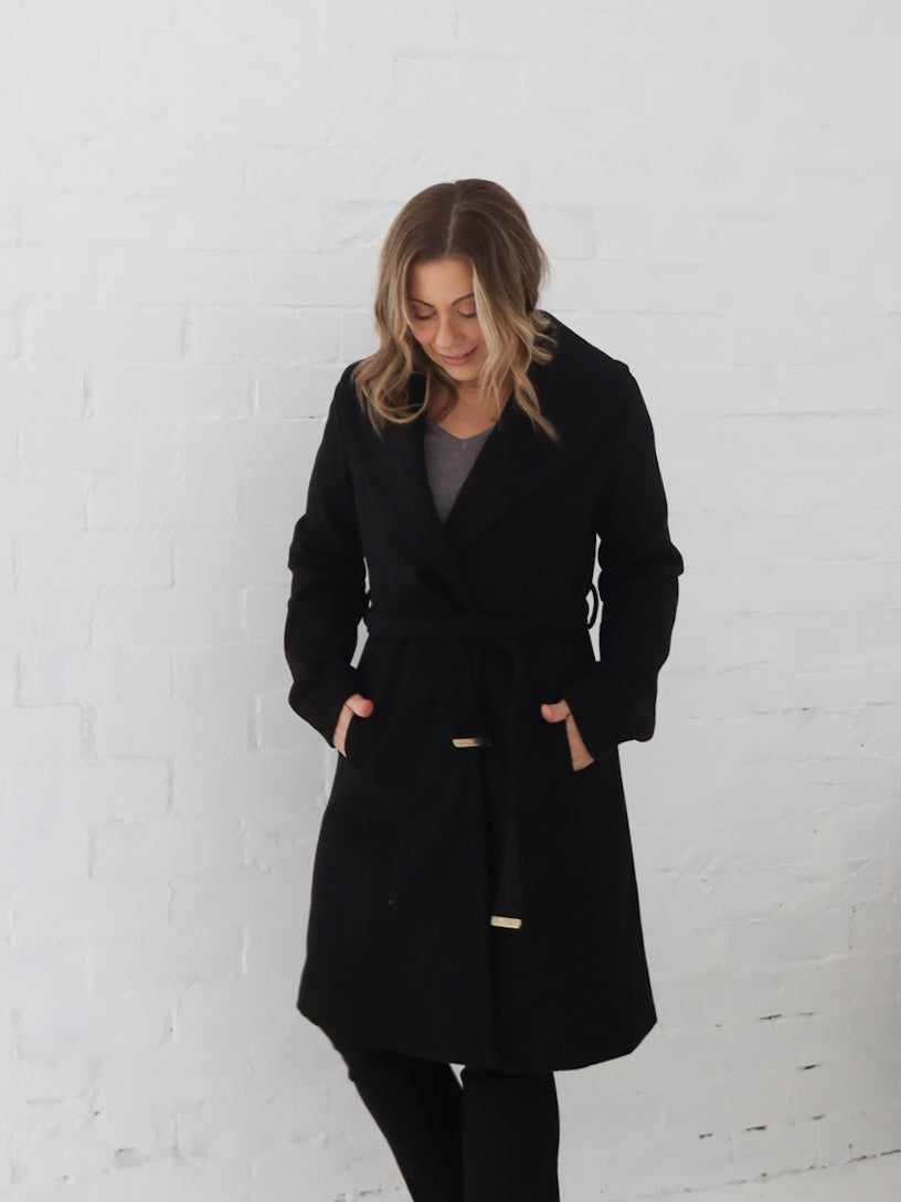 Harper Coat- Black