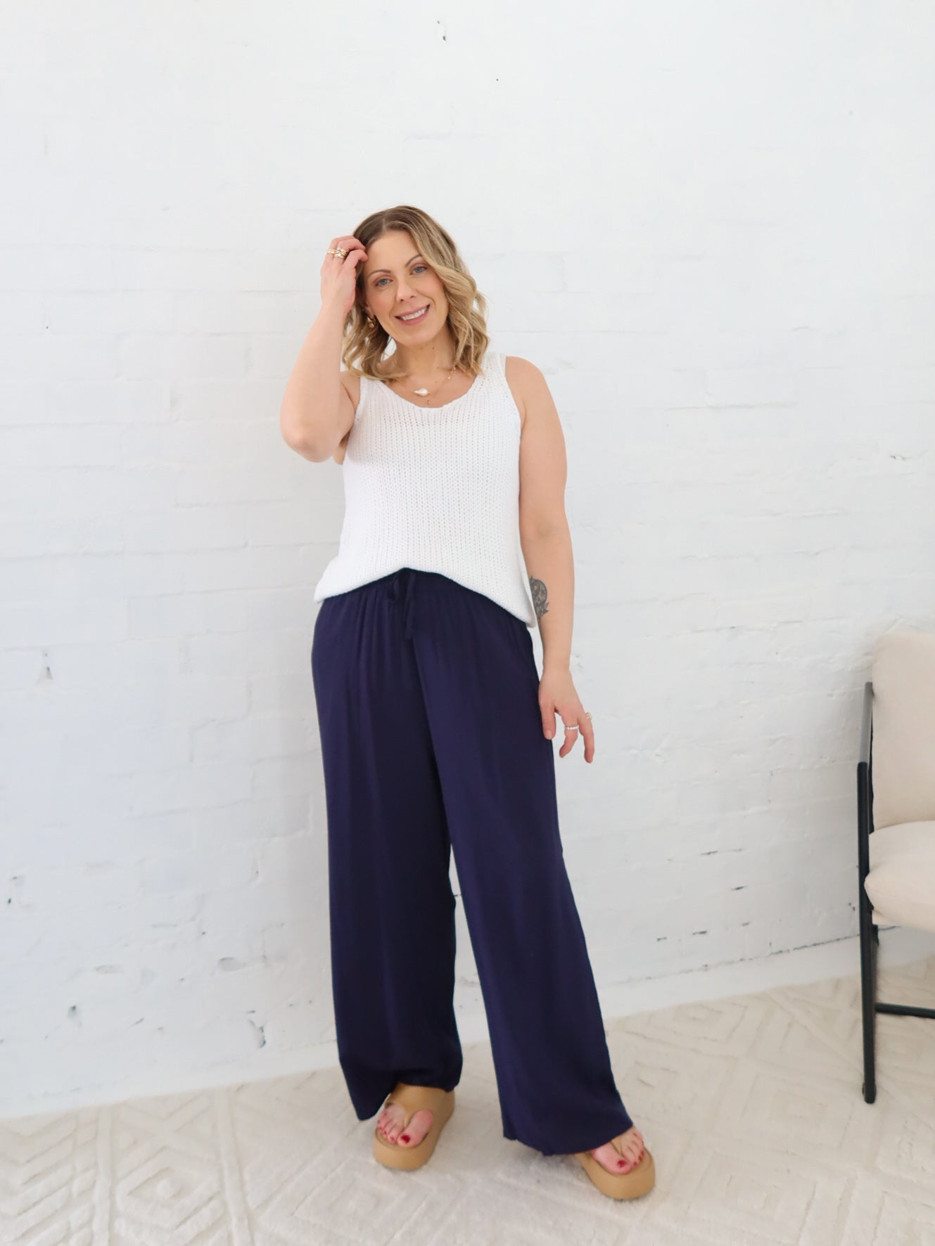 Leo Pants- Navy