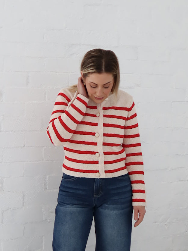 Blanca Cardigan - Red