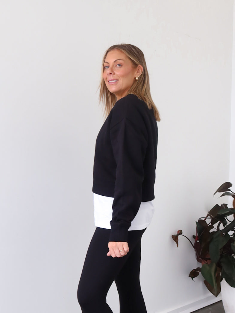 Freya Cropped Crew Sweater