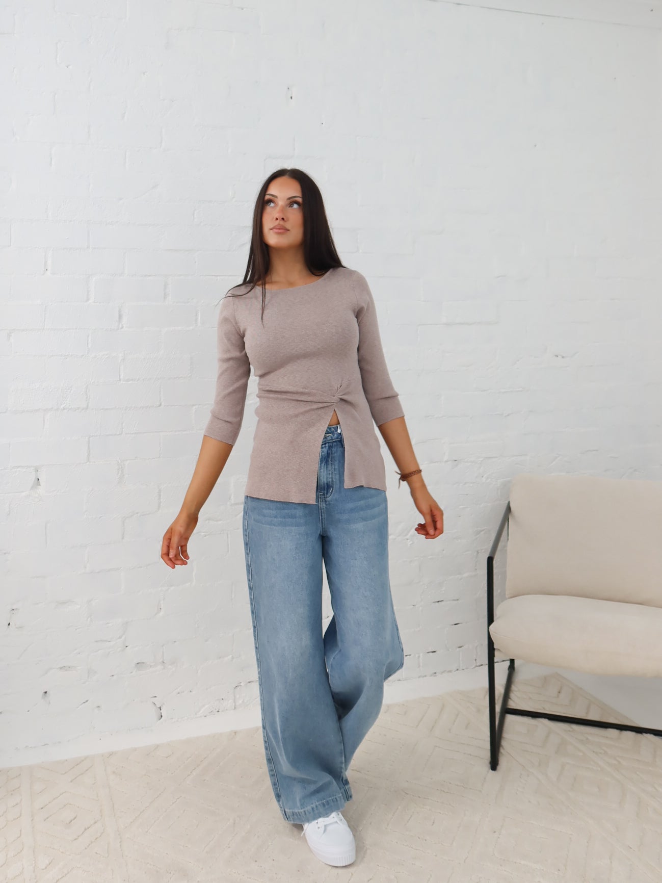 Ailani Knit Top - Mocha