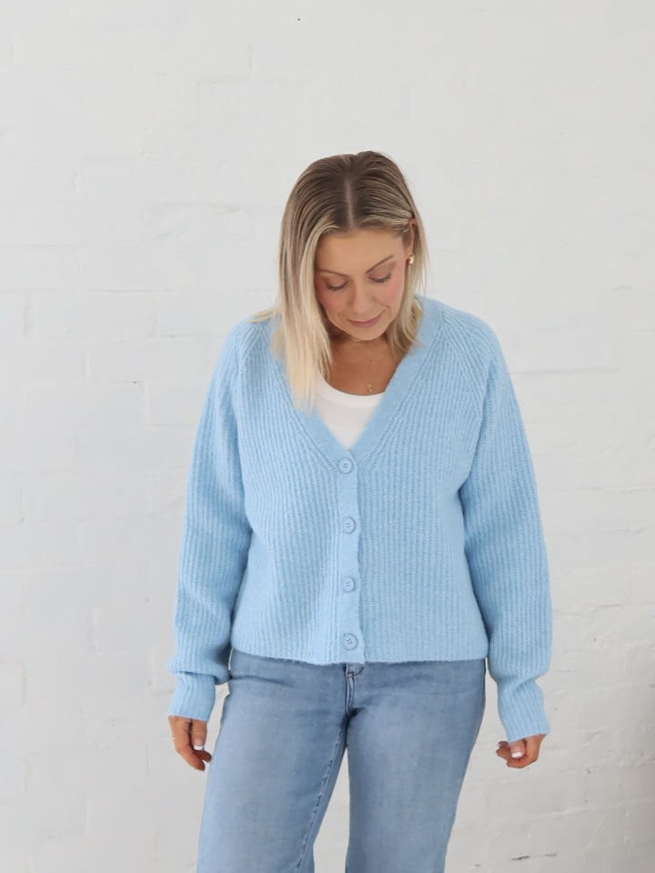 Dane Cardigan- Powder Blue
